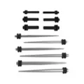 Multi-Pack Silvertone and Black Tapers and Plugs - 6 Pair at Spencer's