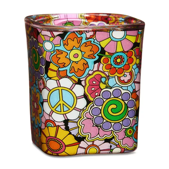 Retro Flowers Square Shot Glass - 1.5 oz. at Spencer's