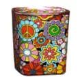 Retro Flowers Square Shot Glass - 1.5 oz. at Spencer's