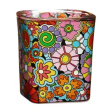 Retro Flowers Square Shot Glass - 1.5 oz. at Spencer's
