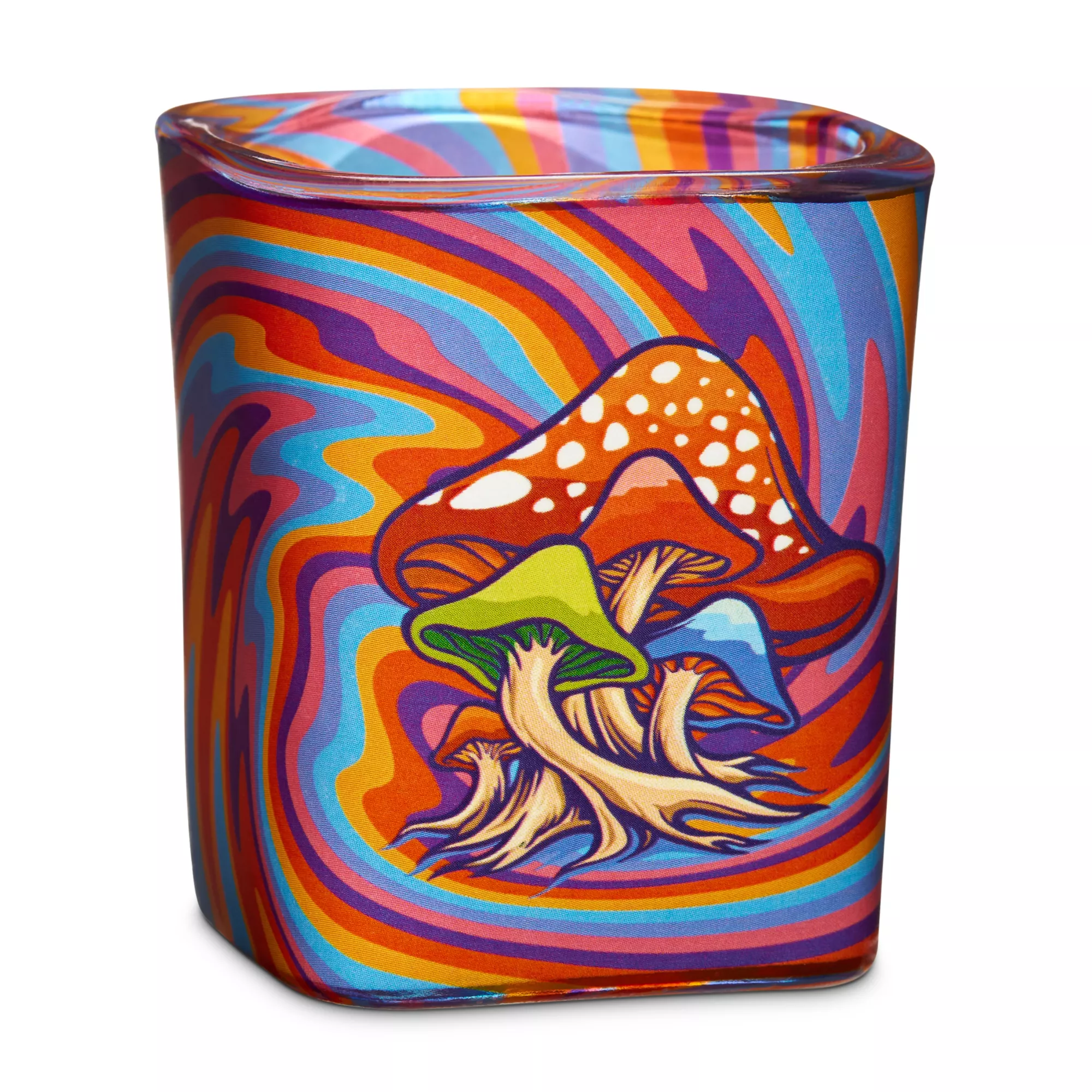 Mushroom Swirl Square Shot Glass - 1.5 oz. at Spencer's