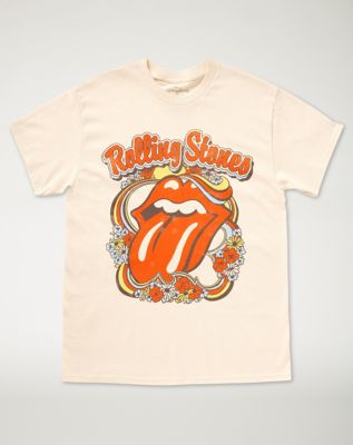 Floral The Rolling Stones T Shirt
