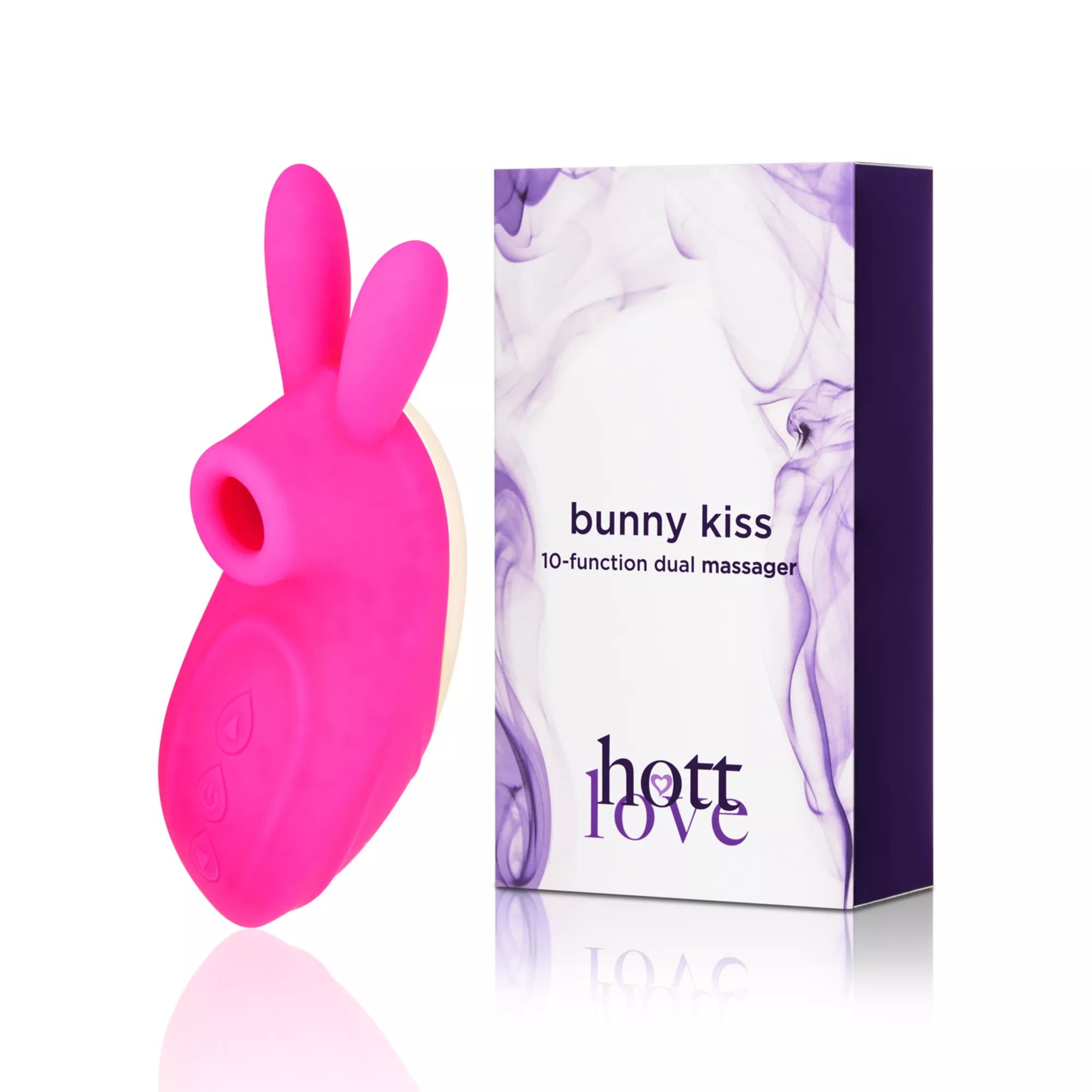 Bunny Kiss 10-Function Dual Massager 8.5 Inch - Hott Love at Spencer's