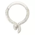 Silvertone Hinged Snake Hoop Nose Ring - 16 Gauge at Spencer's