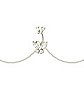 CZ Double Butterfly Chain Belly Ring - 14 Gauge