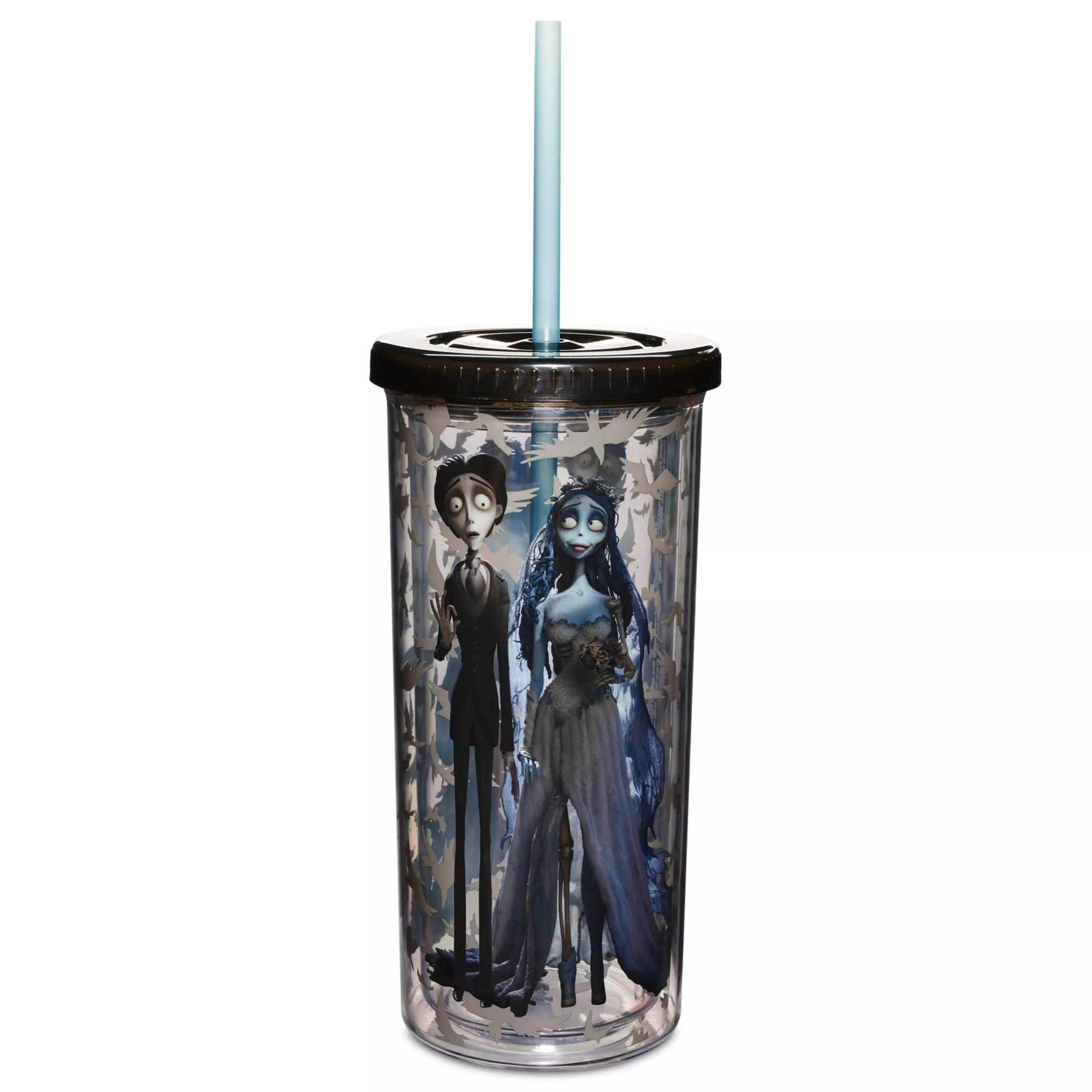 Corpse Bride Crows Cup with Straw - 20 oz. at Spencer's