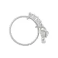 Silvertone CZ Butterfly Seamless Nose Ring - 20 Gauge at Spencer's