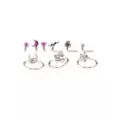 Multi-Pack Pink Spring Hoop Nose Rings L-Bend Nose Rings and Pin Nose Rings 9 Pack - 20 Gauge at Spencer's