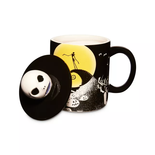 Sculpted Jack Skellington Lid Coffee Mug 18 oz. - The Nightmare Before Christmas at Spencer's