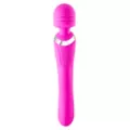 Pink Wiggle Wand Double-Ended Rechargeable Massager 9.2 Inch - Hott Love Extreme at Spencer's