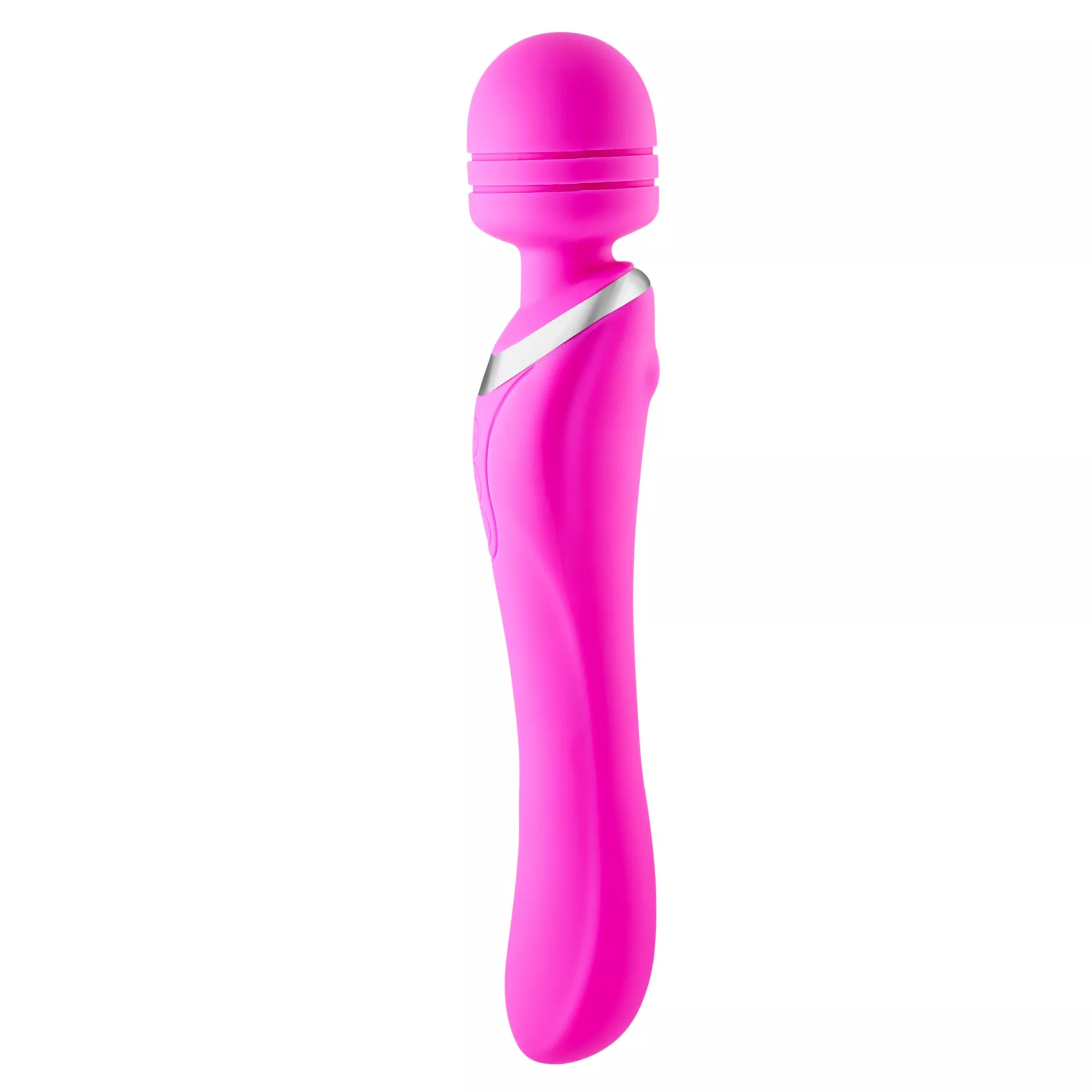 Pink Wiggle Wand Double-Ended Rechargeable Massager 9.2 Inch - Hott Love Extreme at Spencer's