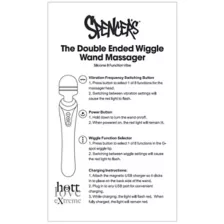 Pink Wiggle Wand Double-Ended Rechargeable Massager 9.2 Inch - Hott Love Extreme at Spencer's