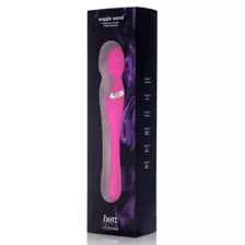 Pink Wiggle Wand Double-Ended Rechargeable Massager 9.2 Inch - Hott Love Extreme at Spencer's