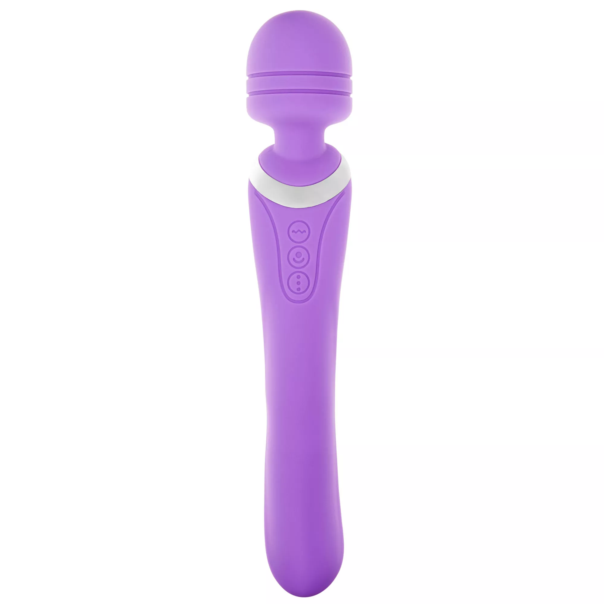 Purple Wiggle Wand 8-Function Double-Ended Rechargeable Waterproof Massager 9 Inch - Hott Love Extreme