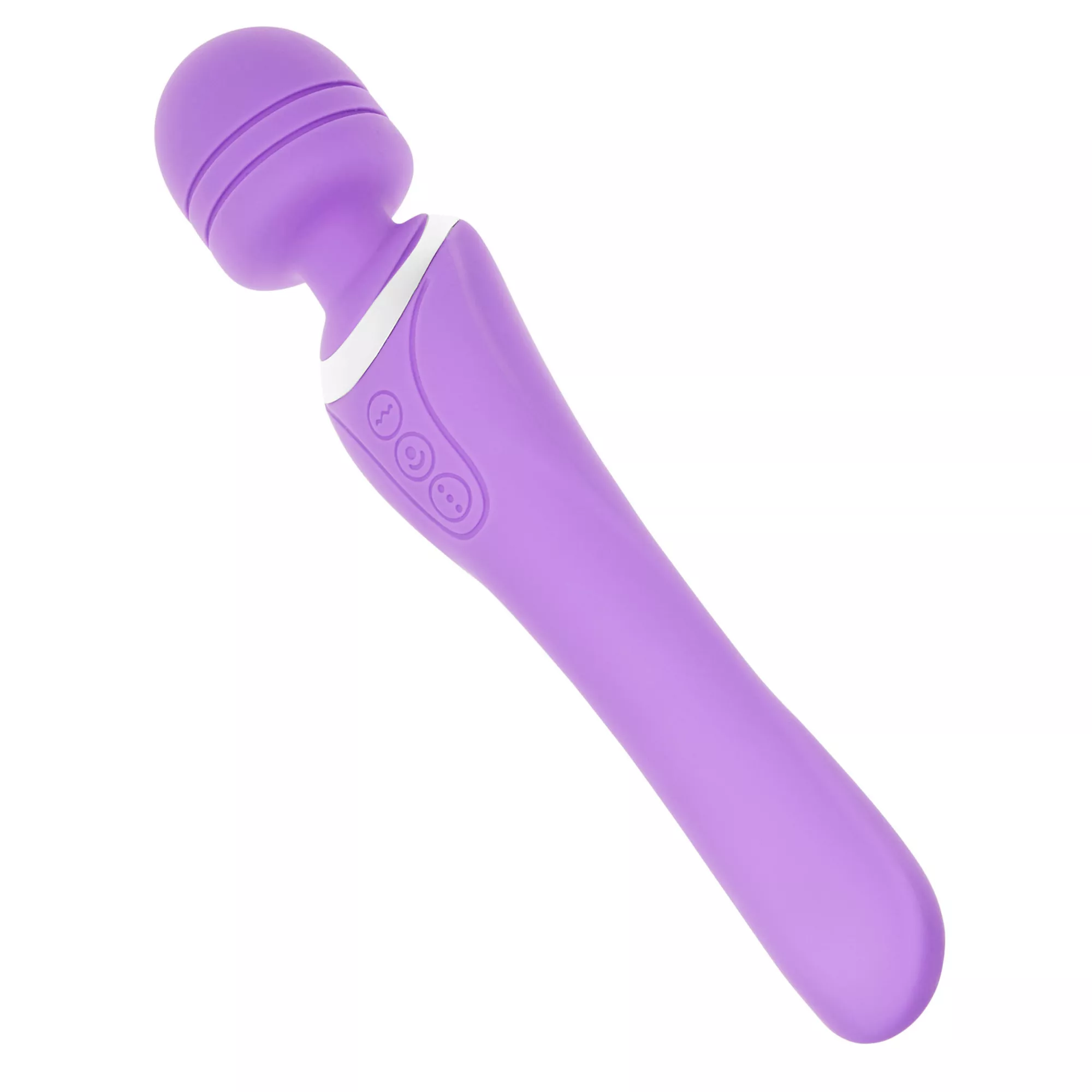 Purple Wiggle Wand 8-Function Double-Ended Rechargeable Waterproof Massager 9 Inch - Hott Love Extreme at Spencer's