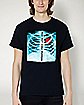 Skeleton T Shirt - Red Hot Chili Peppers