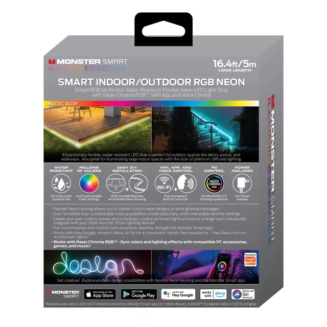 16.5 Ft. Multi-Color Neon Smart RGB LED Strip at Spencer's