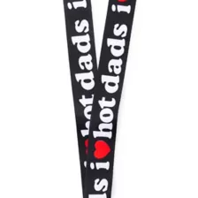 I Heart Hot Dads Lanyard - Danny Duncan at Spencer's