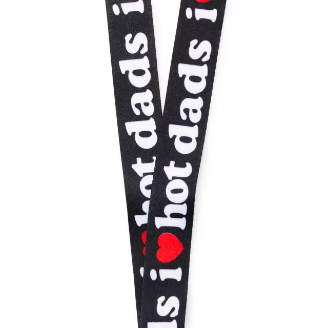 I Heart Hot Dads Lanyard - Danny Duncan at Spencer's