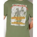 Metallica Damaged Justice Tour T Shirt at Spencer's