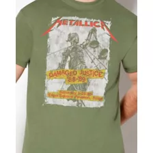 Metallica Damaged Justice Tour T Shirt at Spencer's