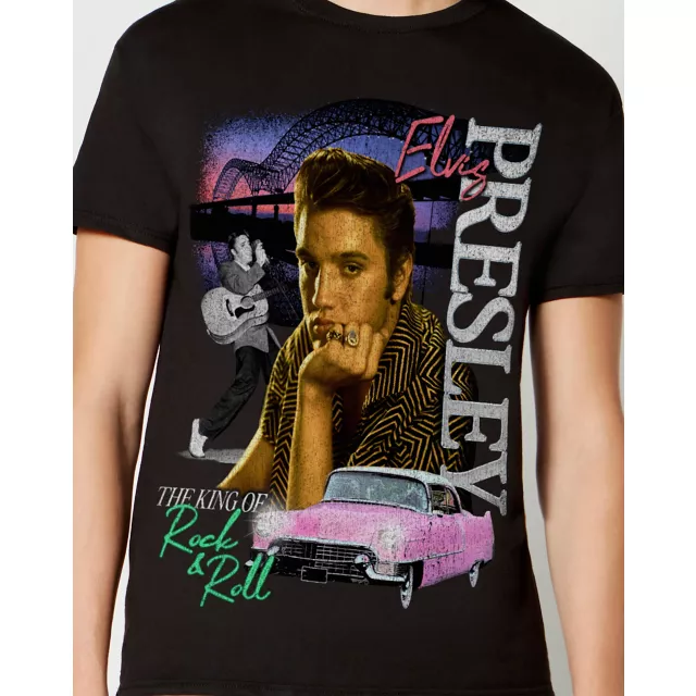 King of Rock and Roll Elvis T Shirt at Spencer's
