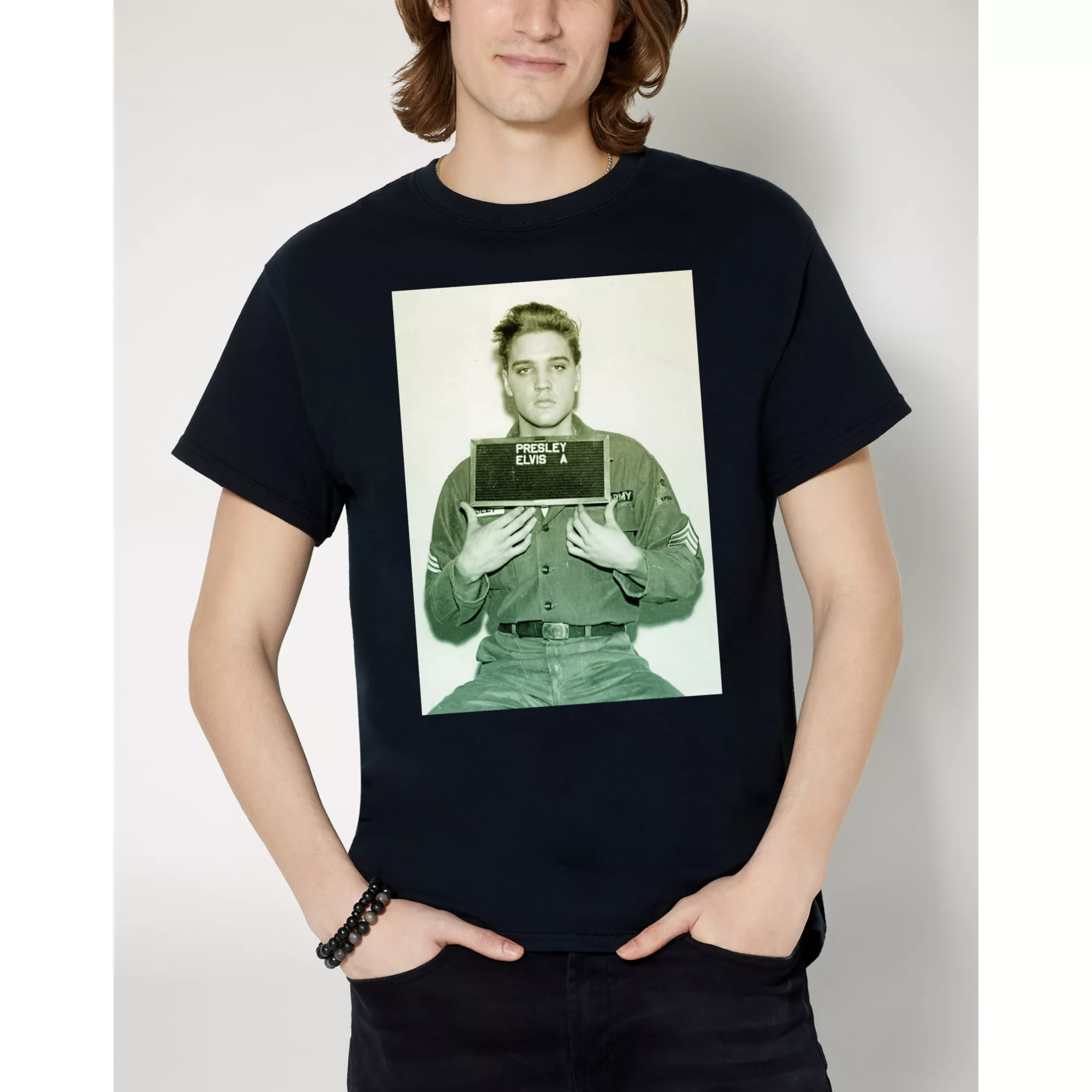 Army Photo Elvis T Shirt at Spencer's