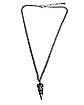 Raven Skull Pendant Chain Necklace