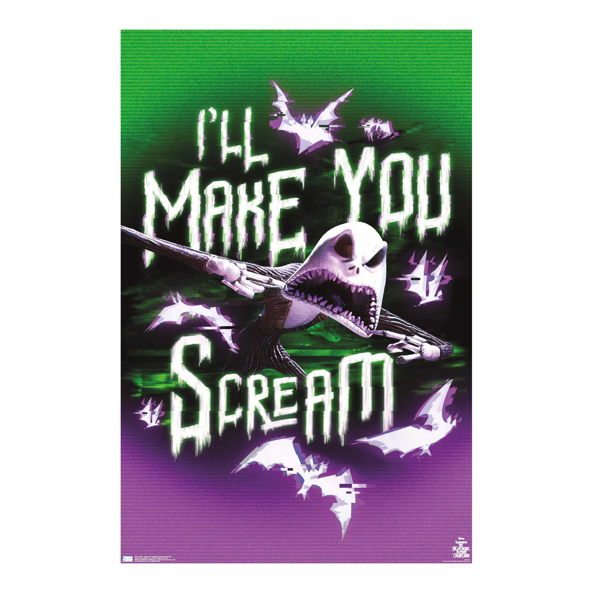 Make You Scream Poster - The Nightmare Before Christmas at Spencer's