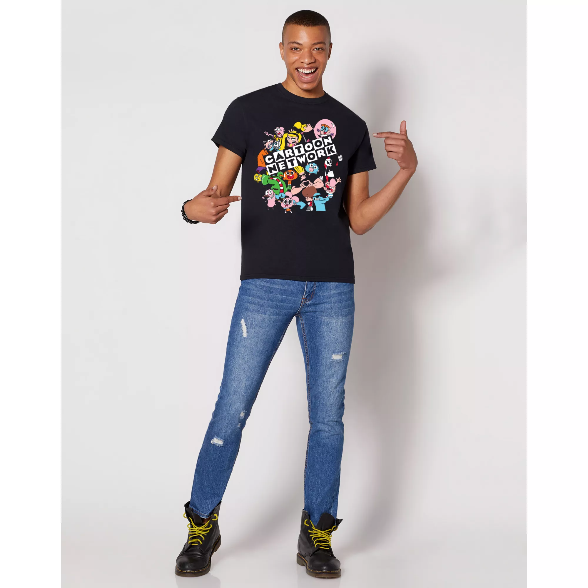 Black Group Cartoon Network T Shirt at Spencer's