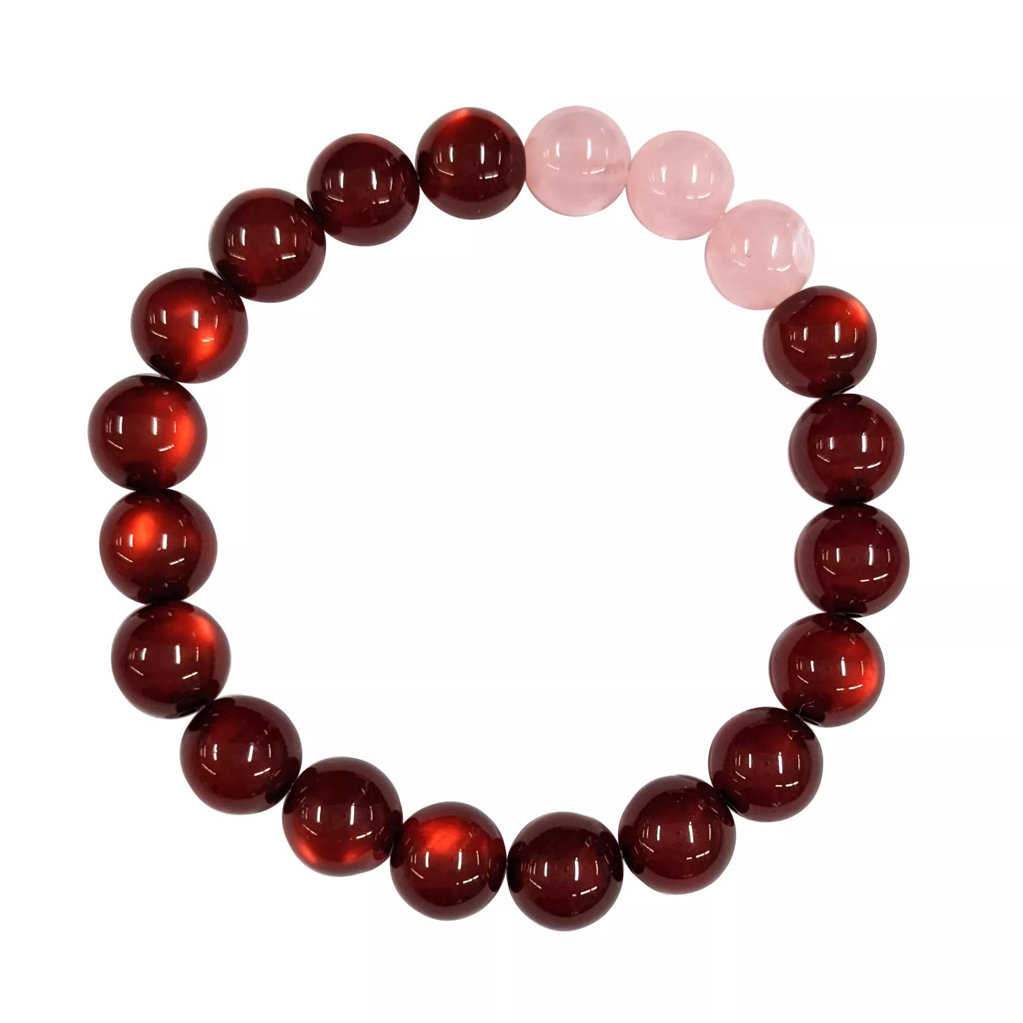 Pink and Red Long Distance Beaded Bracelets - 2 Pack at Spencer's