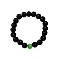 Multi-Pack Black and Green Beaded Bracelets - 2 Pack at Spencer's
