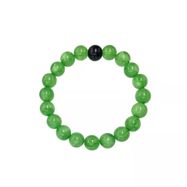 Multi-Pack Black and Green Beaded Bracelets - 2 Pack at Spencer's