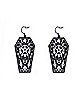 Witchcore Coffin Dangle Earrings