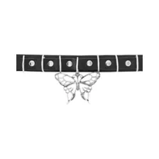 D-Ring Butterfly Choker Necklace at Spencer's