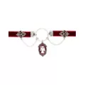 Red Baphomet Pendant Choker Necklace at Spencer's