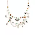 Death Moth Charms and Beads Chain Choker Necklace at Spencer's
