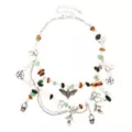 Death Moth Charms and Beads Chain Choker Necklace at Spencer's