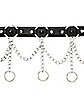 6 O-Ring Drop Chain Choker Necklace