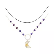 Moon Charm Necklace at Spencer's