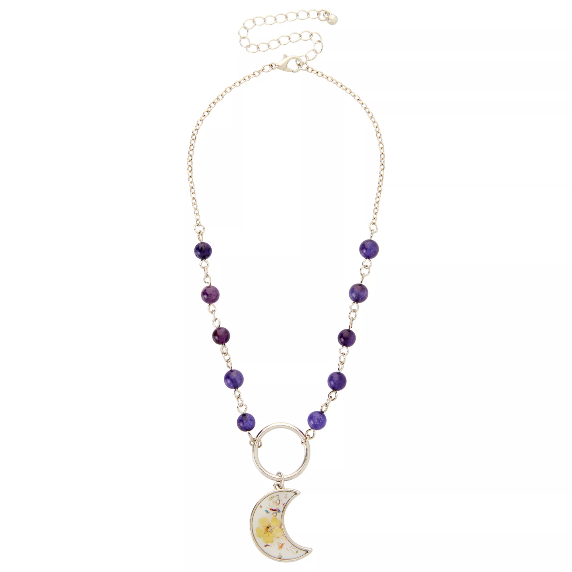 Moon Charm Necklace at Spencer's