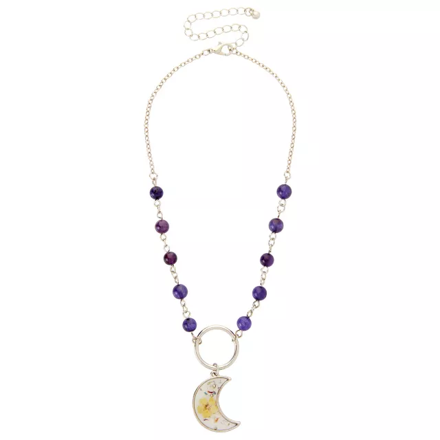 Moon Charm Necklace at Spencer's