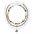 Multi-Pack Cord Chain Bead Sun Mushroom Necklace - 3 Pack at Spencer's