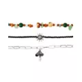 Multi-Pack Cord Chain Bead Sun Mushroom Necklace - 3 Pack at Spencer's