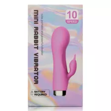 Rechargeable 10-Speed Mini Rabbit Vibrator - 5.1 Inch at Spencer's