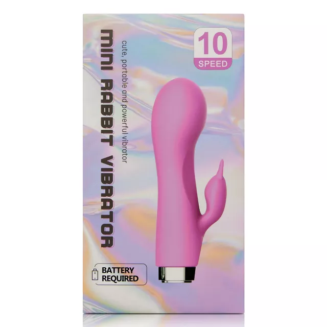Rechargeable 10-Speed Mini Rabbit Vibrator - 5.1 Inch at Spencer's