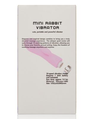 Rechargeable 10-Speed Mini Rabbit Vibrator - 5.1 Inch