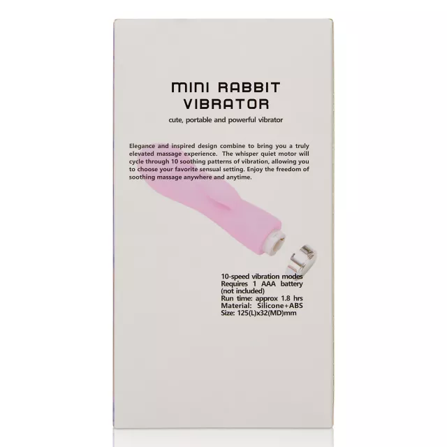 Rechargeable 10-Speed Mini Rabbit Vibrator - 5.1 Inch at Spencer's