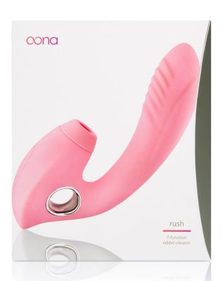 Rush 7-Function Rechargeable Suction Rabbit Vibrator 8 Inch – Oona
