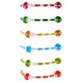 Multi-Pack Rainbow Beaded Mushroom Bracelets - 6 Pack at Spencer's